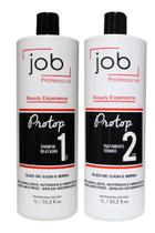 Kit Escova Progressiva Job Hair Tratamento Térmico 2x1litro