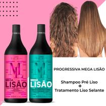 kit Escova Progressiva Liss Shine Mega Lisão 900ml