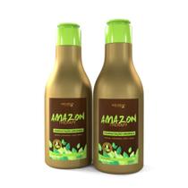 Kit Escova Progressiva Orgânica Amazon Therapy Natuvegan Vegana 2x300ml Kit Escova Progressiva Orgânica Amazon Therapy Natuvegan Vegana 2x300ml