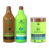 Kit Escova Progressiva Orgânica Biotina + Máscara de Hidratação Natural Biotina Therapy Kit Escova Progressiva Orgânica Biotina + Máscara de Hidratação Natural Biotina Therapy
