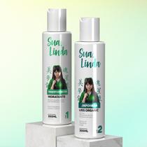 Kit Escova Progressiva Organica Selagem Capilar 2 Passos