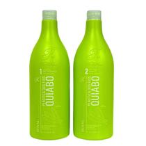 Kit Escova Progressiva Plastica Dos Fios Quiabo Royal - 2x1000ml