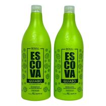 Kit Escova Progressiva Promax Quiabo - 2x1lt