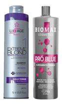 Kit Escova Progressiva Redutor De Volume Blond Liss Kit Escova Progressiva Redutor De Volume Blond Liss