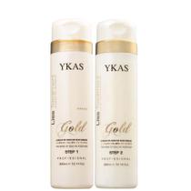 Kit Escova Progressiva Ykas Gold 300Ml