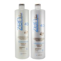 Kit Escova Progressiva Zen Hair 4d 2x1 Litro