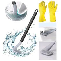 Kit Escova Sanitária + Luva de Limpeza Látex Escova Golfe Silicone Banheiro Kit Escova Sanitária + Luva de Limpeza Látex Escova Golfe Silicone Banheiro