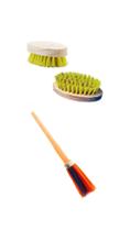 Kit escova sanitária nylon + escova multiuso madeira