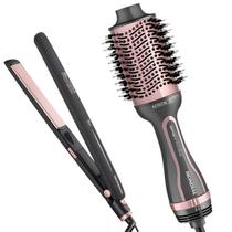 KIT Escova Secadora ES11 Keratin Chapinha P27 Tourmaline Mondial Bivolt Seca Alisa Modela