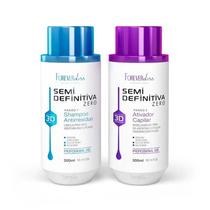 Kit Escova Semi Definitiva Zero 2x300ml Forever Liss