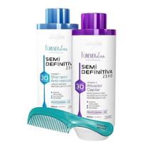 Kit Escova Semi Definitiva Zero 2X900Ml Forever Liss S/Formo