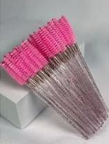 Kit Escovas De Cílios Descartáveis Com Glitter 50 Unidades Kit Escovas De Cílios Descartáveis Com Glitter 50 Unidades