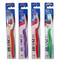 Kit Escovas de Dente Clean Action Bianco Media 33 mm - 4 Uni