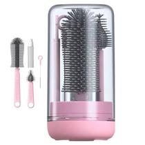 Kit Escovas de Limpeza 4 em 1 Mamadeira Garrafa Copo Bebe Criança Higiene Limpeza Bolsa Mala Viagem Portatil Seguro Kit Escovas de Limpeza 4 em 1 Mamadeira Garrafa Copo Bebe Criança Higiene Limpeza Bolsa Mala Viagem Portatil Seguro