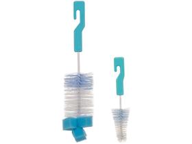 Kit Escovas de Mamadeira Buba Azul - 2 Peças