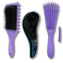 Kit Escovas Fitagem Escova Mágica Escova Polvo Para Cabelos Variadas Kit Escovas Fitagem Escova Mágica Escova Polvo Para Cabelos Variadas