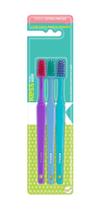 Kit escovas kess basic c/03 unidades cerdas extra macias