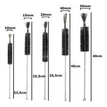 Kit Escovas Lavar Vidraria cepilho Escova de crina Diâmetro 10mm 15mm 20mm 30mm 40mm 50mm