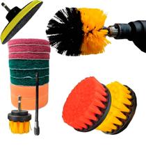 Kit Escovas Limpeza Pesada Azulejo Rejunte Pia Box Geral Para Parafusadeira 14 Peças Kit Escovas Limpeza Pesada Azulejo Rejunte Pia Box Geral Para Parafusadeira 14 Peças