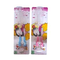 Kit Escovas Para Limpeza De Mamadeira E Bico Rosa Azul (1055)