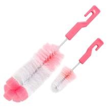 Kit Escovas Para Limpeza De Mamadeiras E Bicos Buba - Rosa