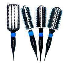 Kit Escovas Profissional Cerdas Mistas 4 unid. Marco Boni Kit Escovas Profissional Cerdas Mistas 4 unid. Marco Boni