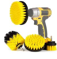 Kit Escovas Rotativas Nylon 3 Peças para Limpeza de Superfícies Difíceis ePneu Kit Escovas Rotativas Nylon 3 Peças para Limpeza de Superfícies Difíceis ePneu