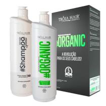 KIT Escovas Semi Definitiva Troia Hair Organica Produto Original Cabelo Liso Sem Formol