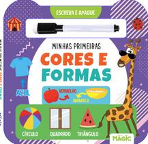 KIT Escreva e Apague MINHAS PRIMEIRAS CORES E FORMAS + MEUS PRIMEIROS NÚMEROS Aprendizagem Estudo