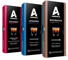 Kit escritório 60 cápsula de café américa