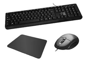 Kit Escritório Evolution Teclado Mouse Mousepad