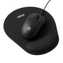 Kit Escritório Mouse Bright 0106 E Mousepad Reliza Comfort