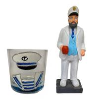 Kit Escultura Capitão em Resina 20 cm + Copo Kit Escultura Capitão em Resina 20 cm + Copo