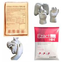 Kit Escultura Gesso Moldagem Pezinho / Mãozinhas Bebê 3d