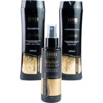 Kit Escurecedor - Loção Gradual Color + Shampoo e Condicionador Escurecedores Kit Escurecedor - Loção Gradual Color + Shampoo e Condicionador Escurecedores