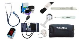 Kit Esfigmo E Esteto Rappaport PAMED Com Oximetro LED E Estojo Para Viagem