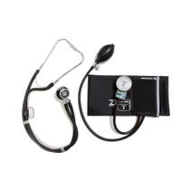 Kit Esfigmomanometro Com Estetoscopio Preto PAMED Kit Esfigmomanometro Com Estetoscopio Preto PAMED