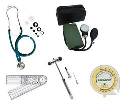 Kit Esfigmomanometro + Esteto + Martelo + Trena + Goniometro