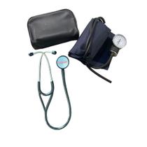 Kit Esfigmomanômetro + Estetoscópio Cardiológico Adulto