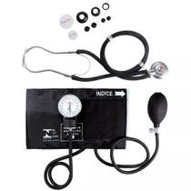Kit esfigmomanômetro + estetoscópio preto - gtech Kit esfigmomanômetro + estetoscópio preto - gtech