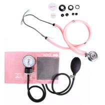 Kit Esfigmomanometro + Estetoscópio Rappaport Rosa