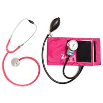 Kit Esfigmomanometro Rosa E Estetoscopio Cjpa101 Pamed
