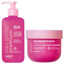 Kit Esfoliante Corporal e Gel de Banho Sabonete Liquido Labotrat It Girl Feminino Pele Brilhosa