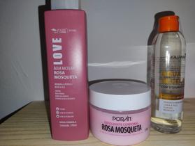 Kit esfoliante e água micelar rosa mosqueta e vitamina c Kit esfoliante e água micelar rosa mosqueta e vitamina c