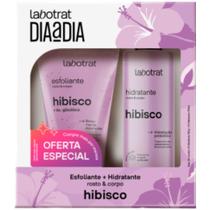 Kit Esfoliante + Hidratante Hibisco Labotrat Dia A Dia Cheiro De Fruta Banho Premium Pele Perfumada