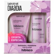 Kit Esfoliante + Hidratante Hibisco Labotrat Dia A Dia Cheiro De Fruta Banho Premium Pele Perfumada