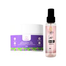 Kit Esfoliante Uva Fio Cabana 300g + Body Splash Castilla 100ml Renovação, Hidratação e Perfume