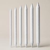 Kit Esfuminho 6 Unidades Profissional Para Desenho Realista Sombra Luz Efeitos De Profundidade Arte Ilustração Grafite Carvão Vegetal Papelaria -