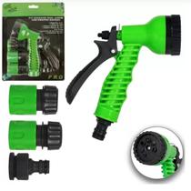 Kit Esguicho 5Pcs Para Jardim c/ Engate 7 funções + 2 Engates + Adaptador