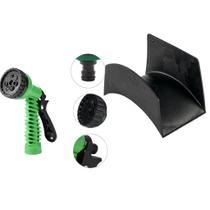 Kit Esguicho 7 Jatos e Gatilho Com Trava Startools + Suporte Para Mangueira